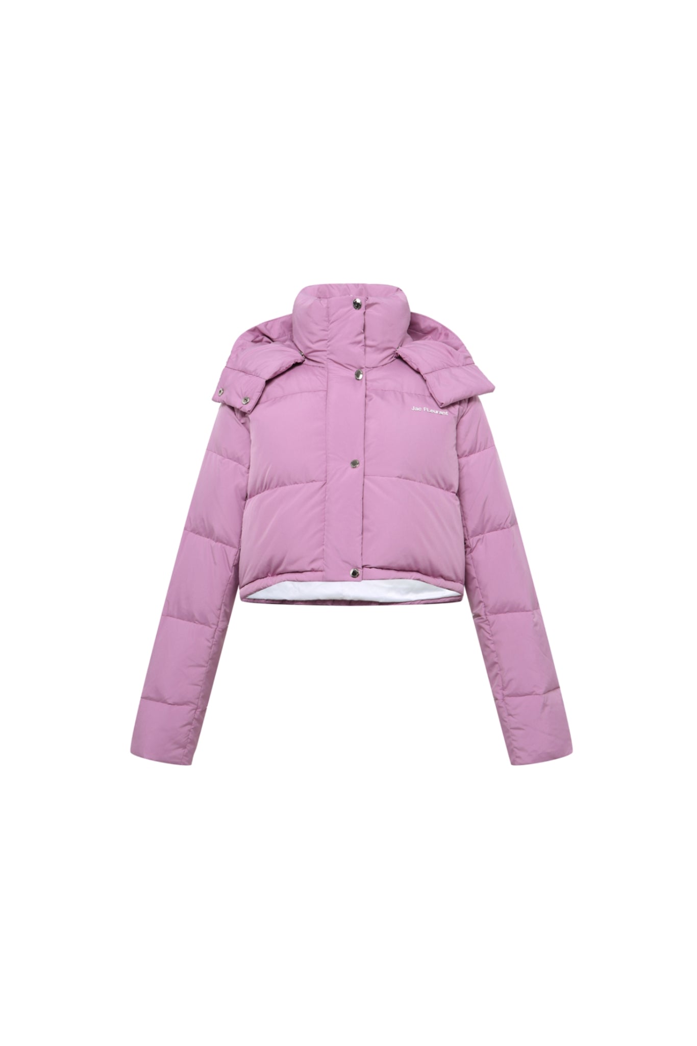 Purple Short Puffer Jacket