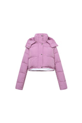 Purple Short Puffer Jacket