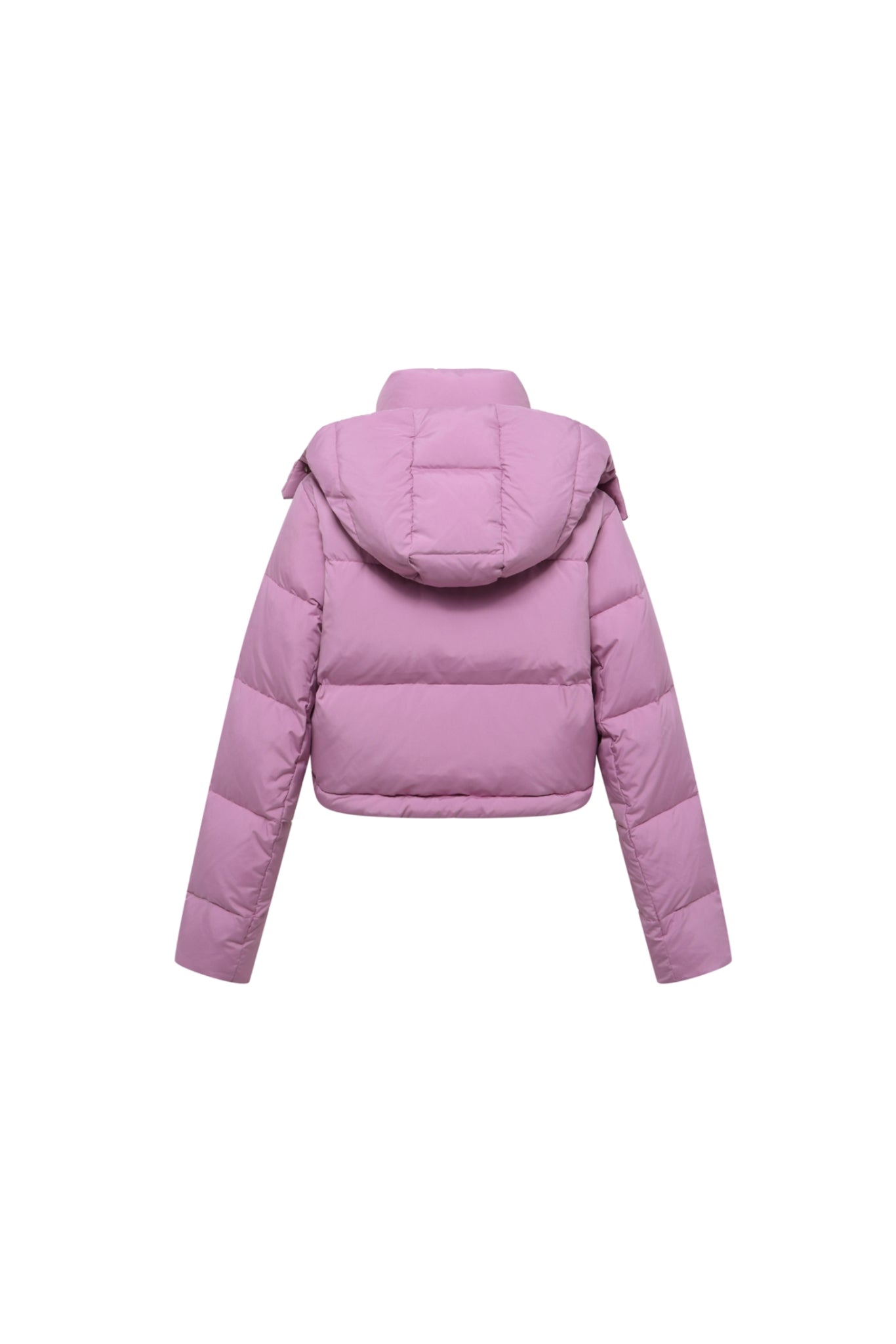 Purple Short Puffer Jacket