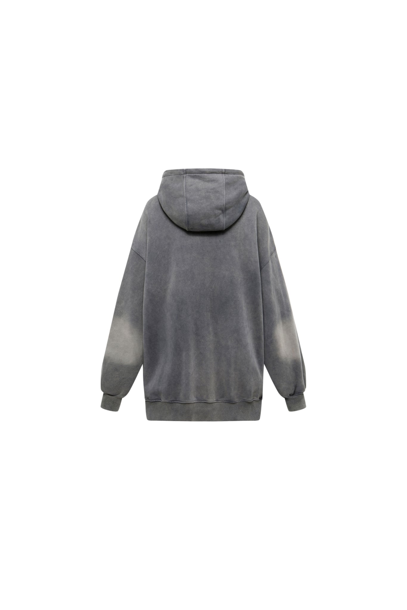Grey Waterwash Spray-Dye Relaxed Fit Hoodie - Set