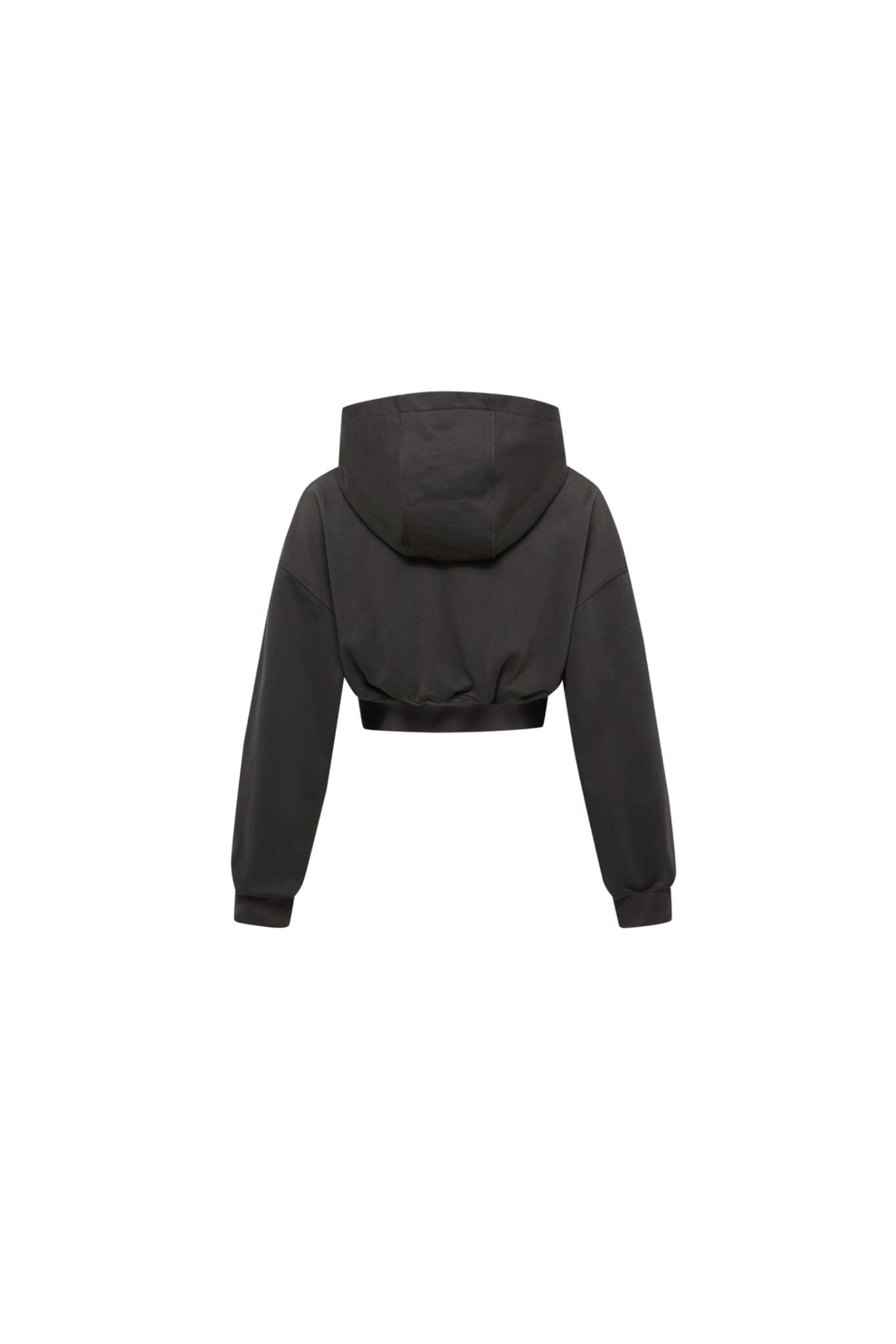 Dark Grey Starry Sky Rhinestone False Two-Piece Collar Hoodie - Set