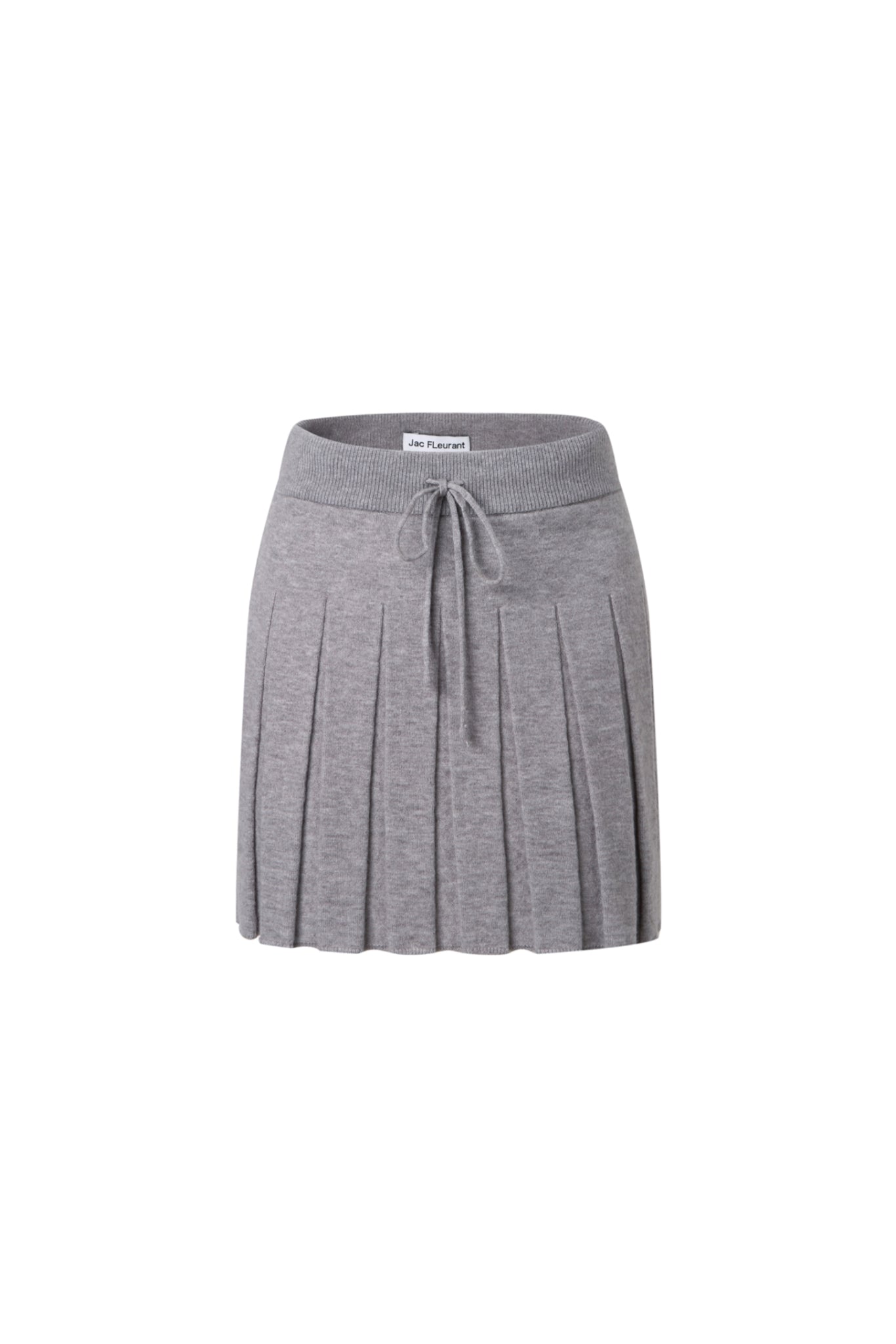 Knit Pleated Mini Skirt - Set