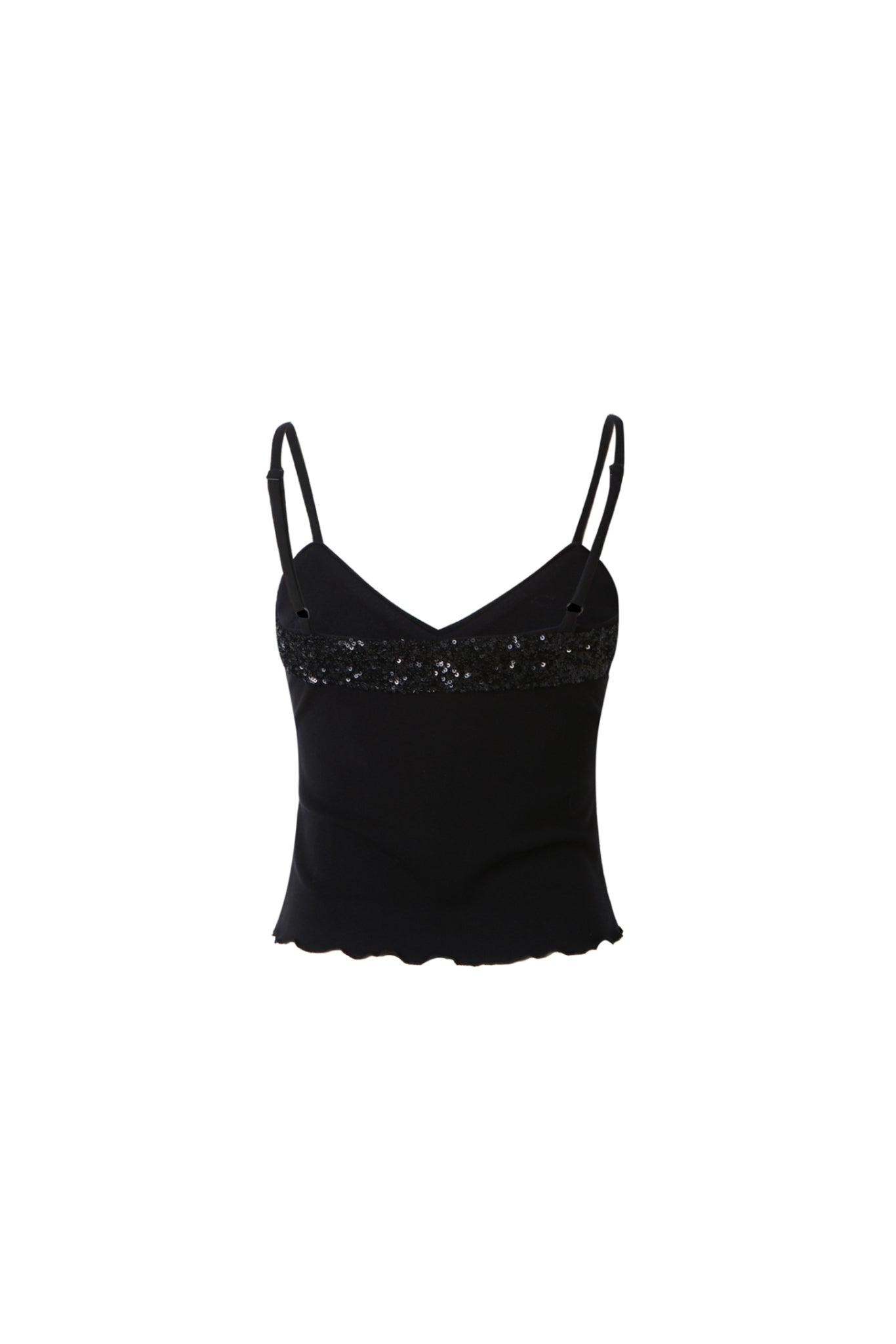 Silver Sequin Camisole Top