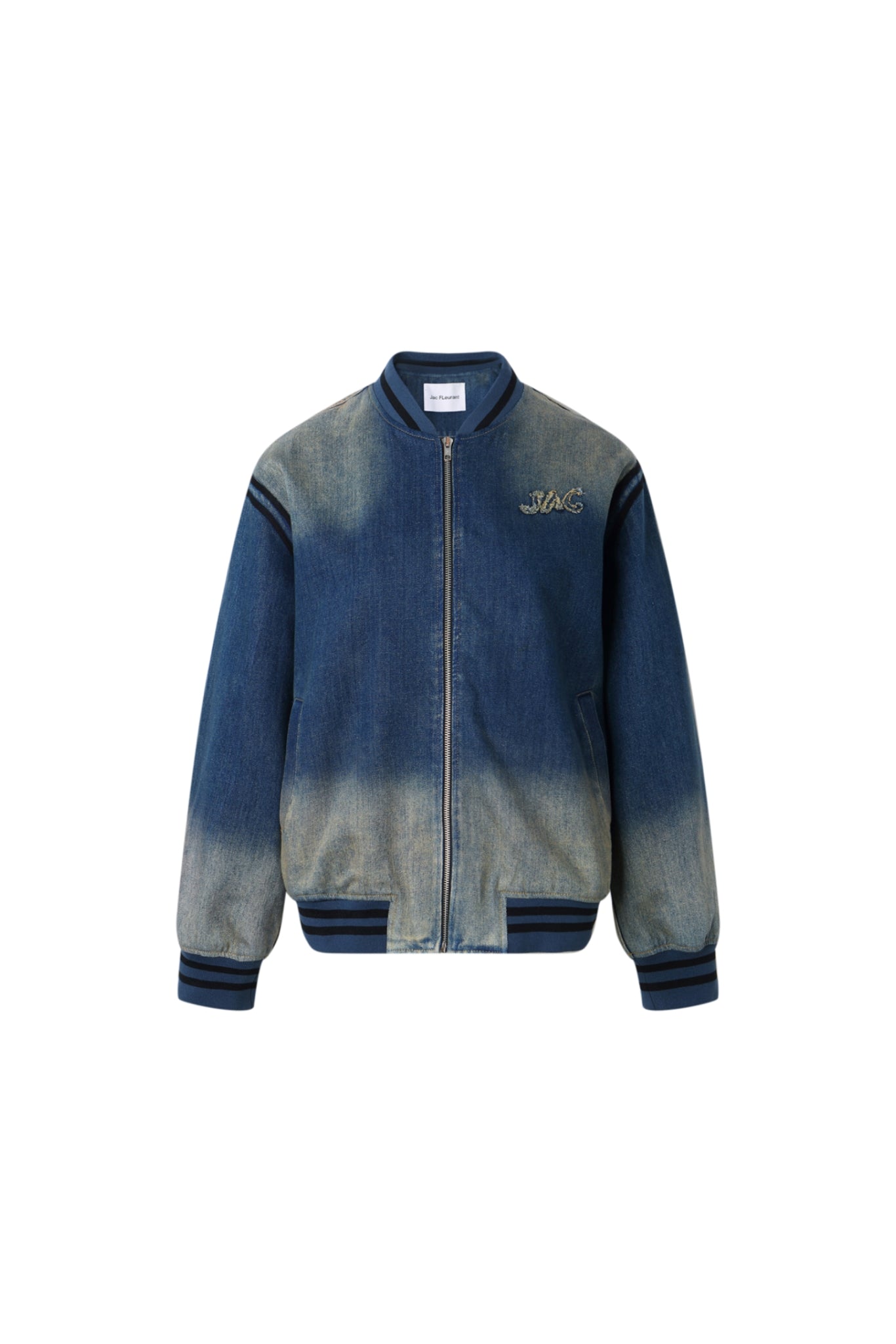 Vintage Wash Zip-Up Jacket - Set