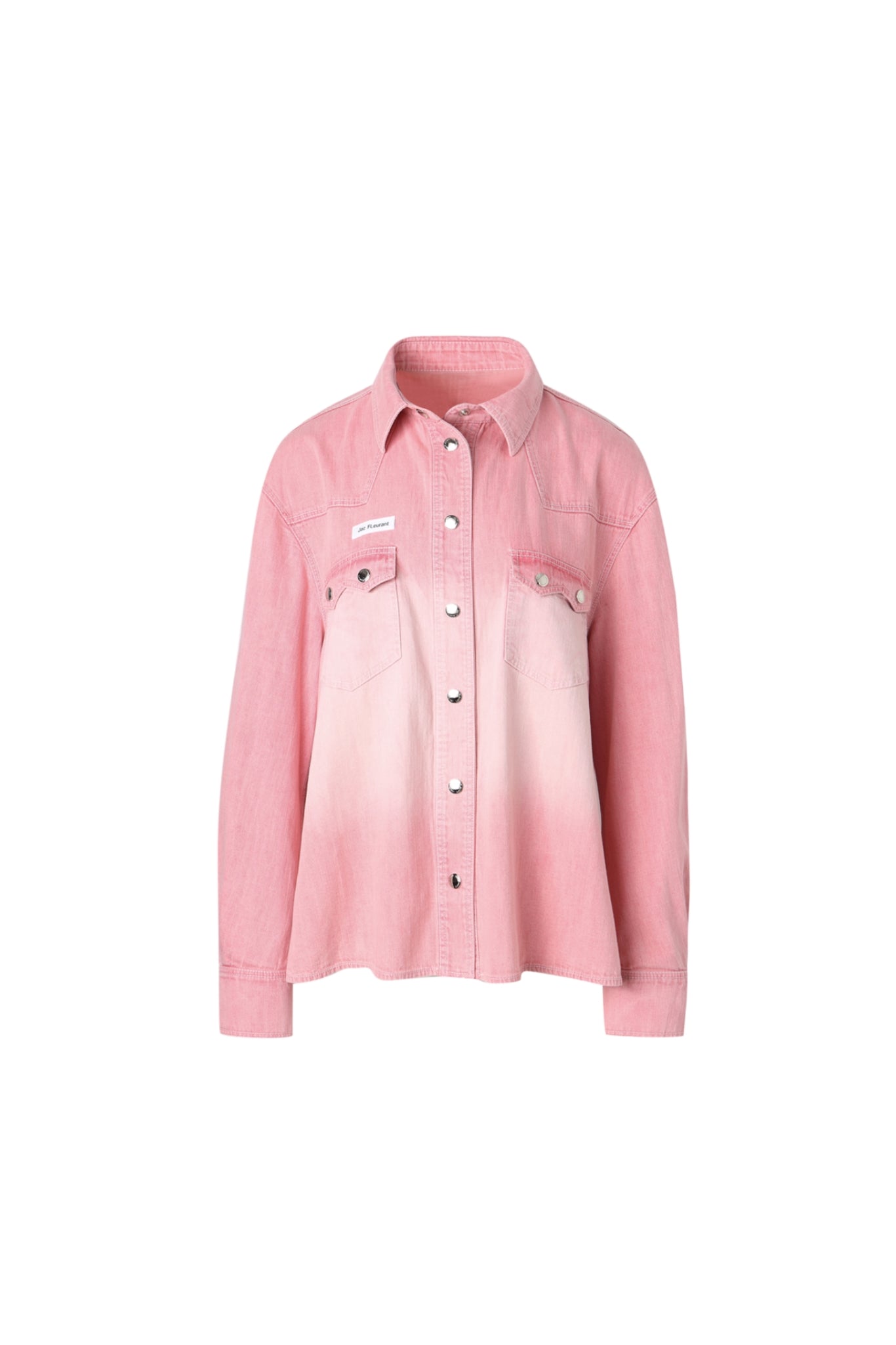 Pink Washed Denim Shirt - Set