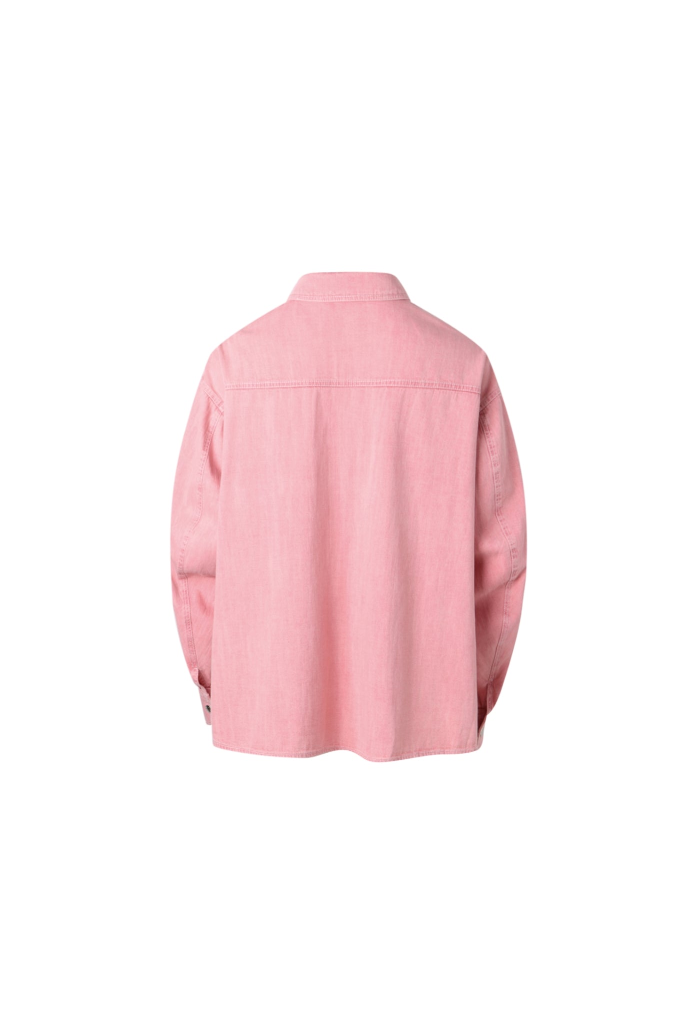 Pink Washed Denim Shirt - Set