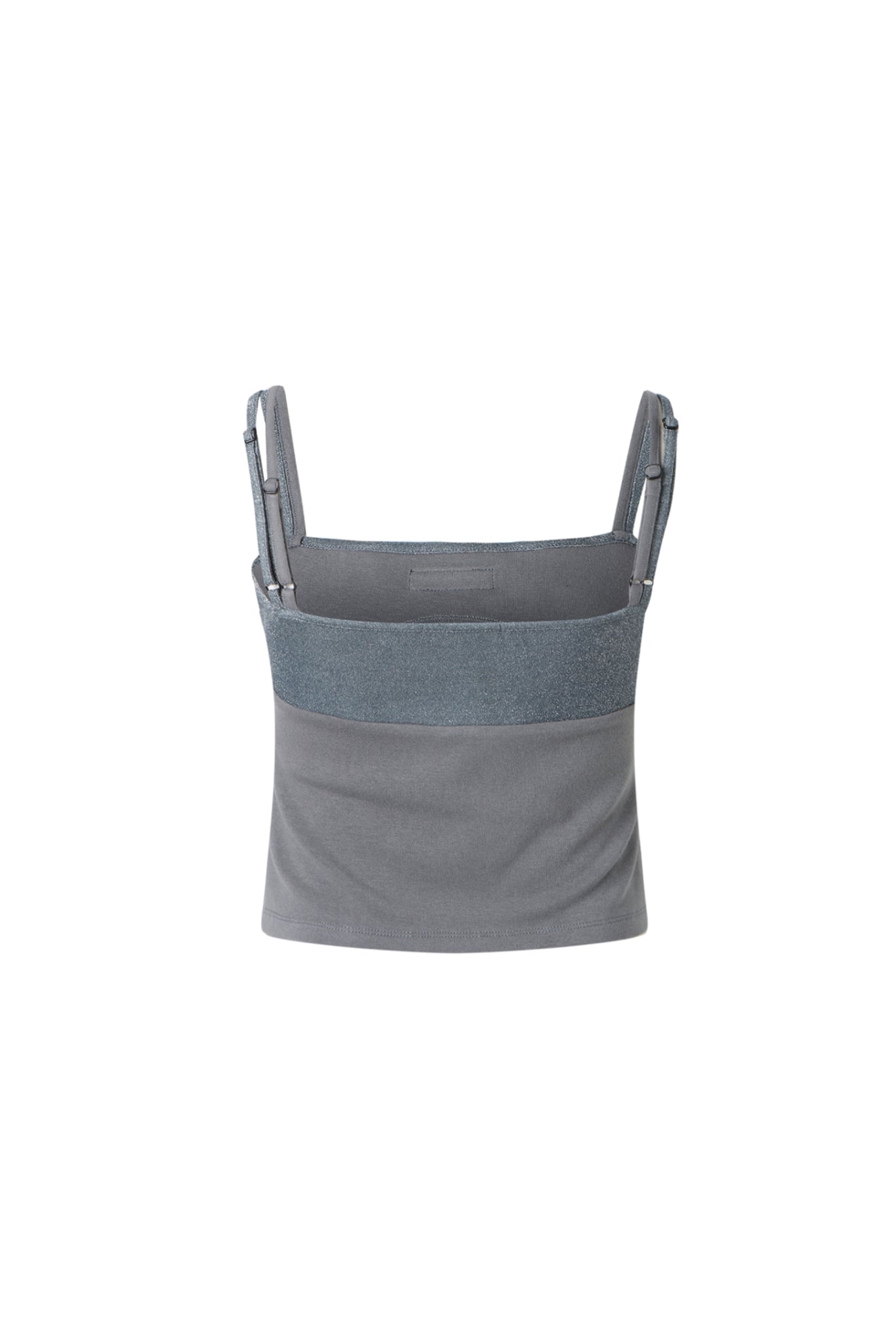 Glitter Panel Knit Tank Top
