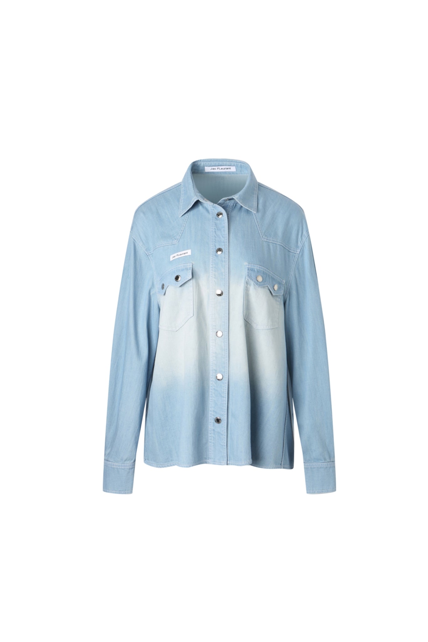 Blue Washed Denim Shirt - Set