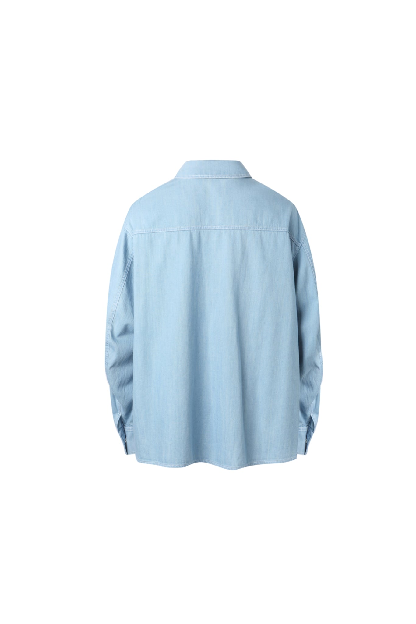 Blue Washed Denim Shirt - Set