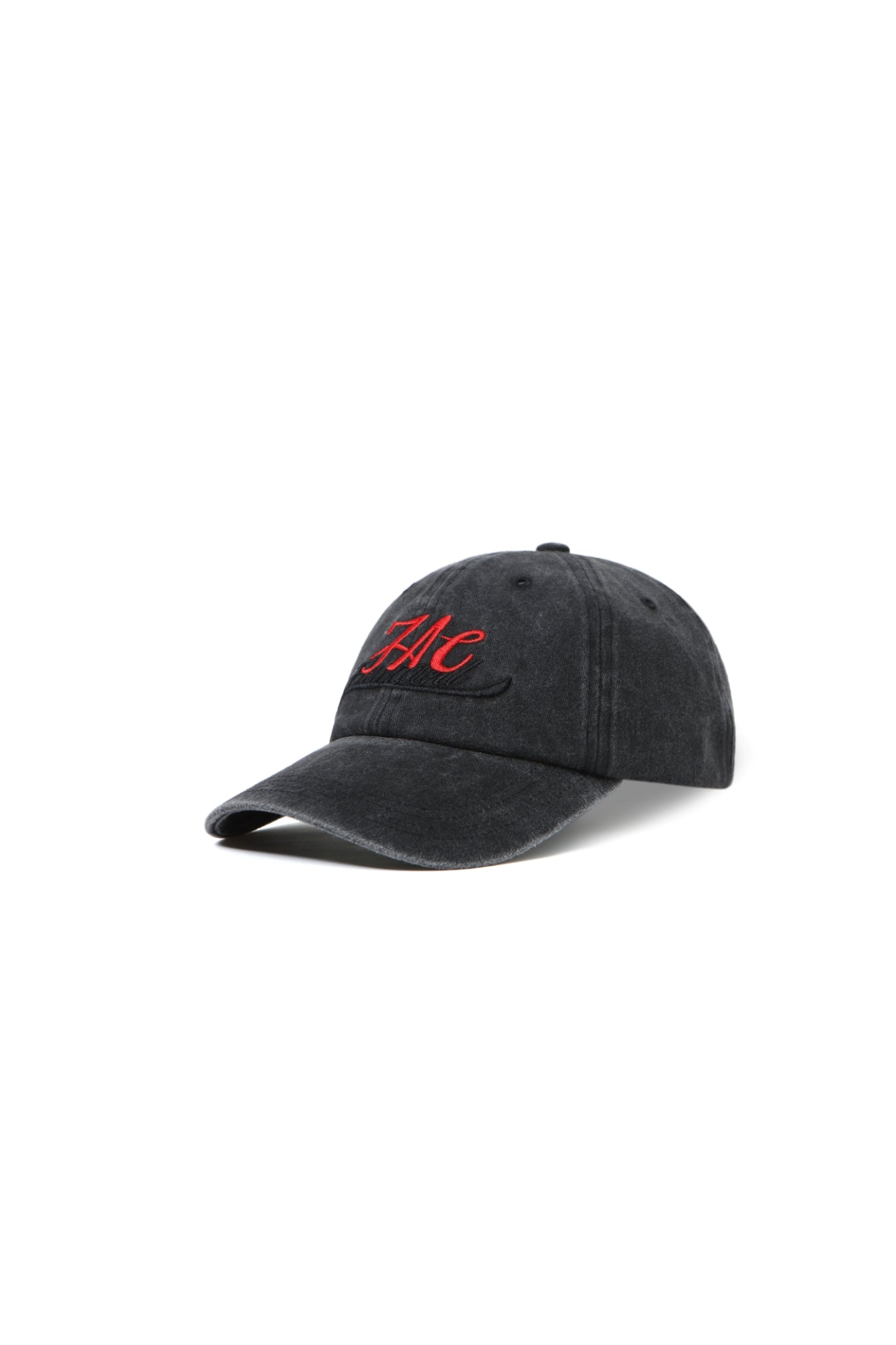 Washed Grey Embroidered Logo Baseball Cap