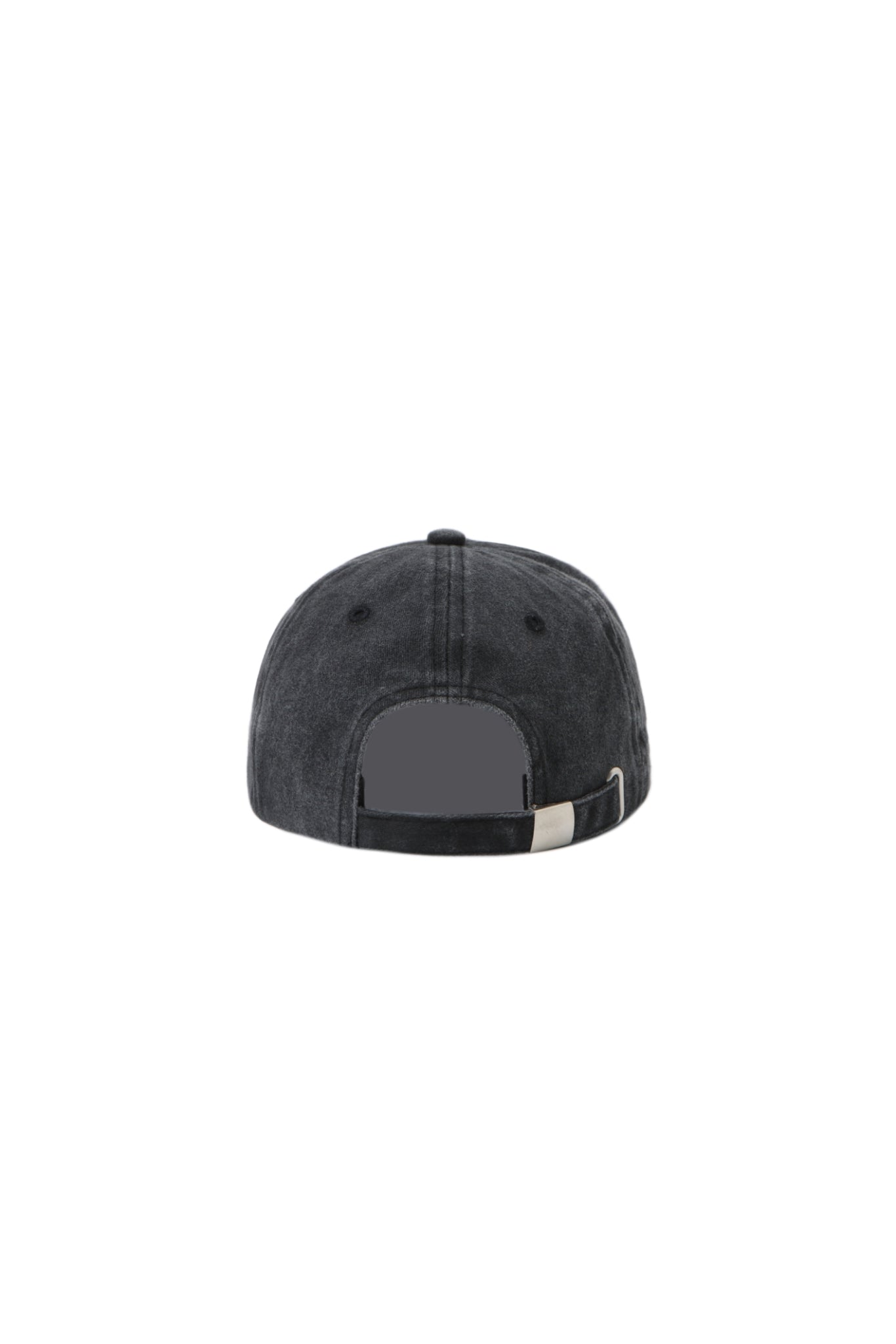 Washed Grey Embroidered Logo Baseball Cap