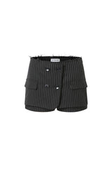Layered Stripe Miniskirt