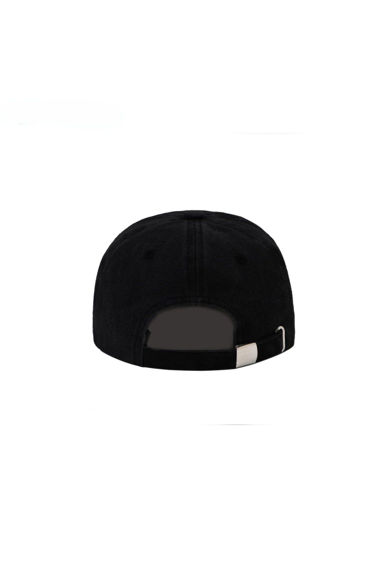 Washed Black Embroidered Logo Baseball Cap
