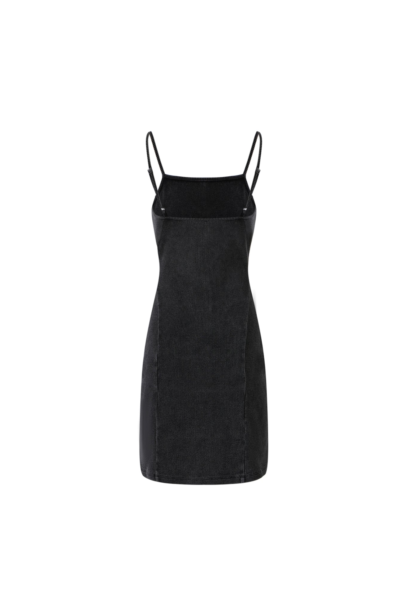 Knit Denim Slip Dress