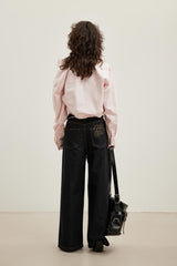 Pink Waist-Defined Oversized Shirt