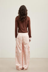 All-Over Floral Print Cargo Pocket Lounge Pants