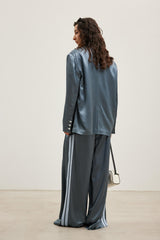 Color-Block Acetate Trousers - Set