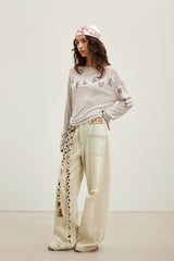 LOGO Print Boat Neck Tunic